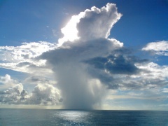 Un joli Cumulus en plein océan pacifique !