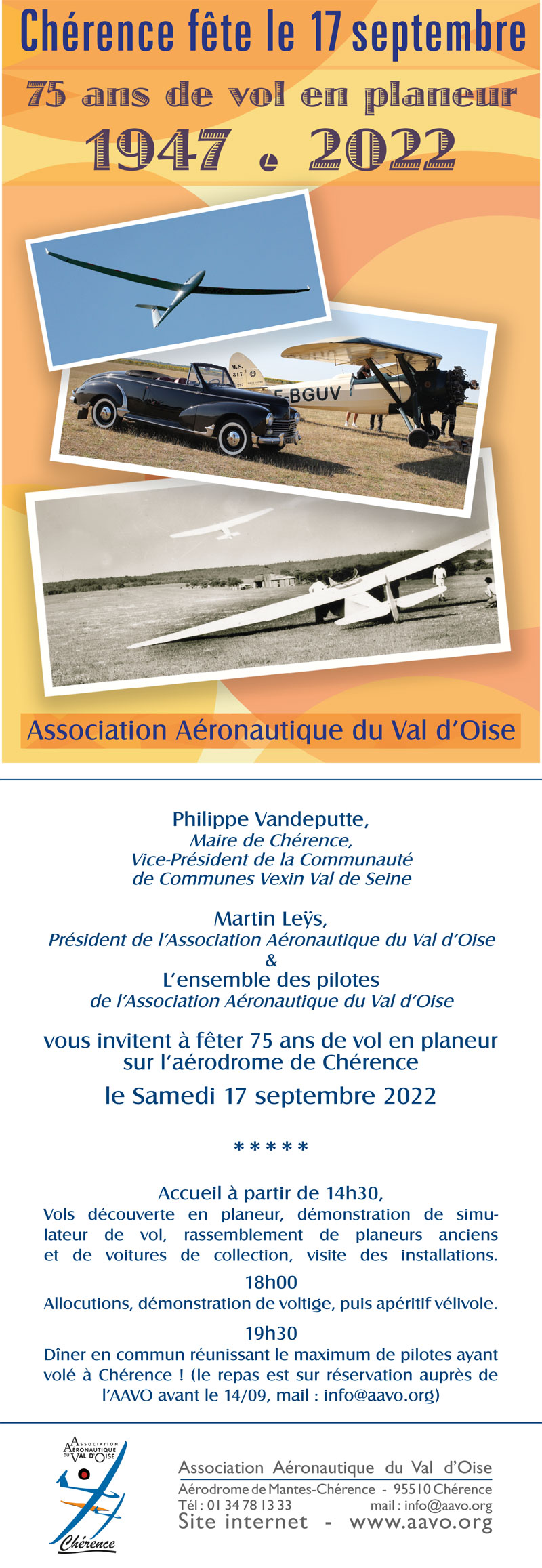 [CHERENCE] 75 ans de vol en planeur